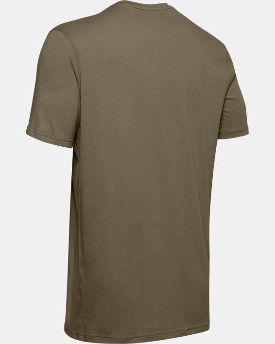 Men's UA Tactical Cotton T-Shirt, Brown, pdpMainDesktop image number 5